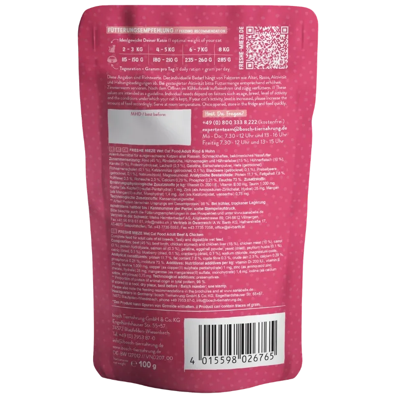 Sanabelle Freshe Mieze Rind & Huhn 100 g - Image 2