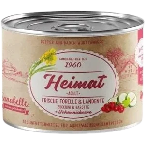 Sanabelle Heimat Dose frische Forelle & Landente mit Zucchini, Karotte und Johannisbeere 200 g