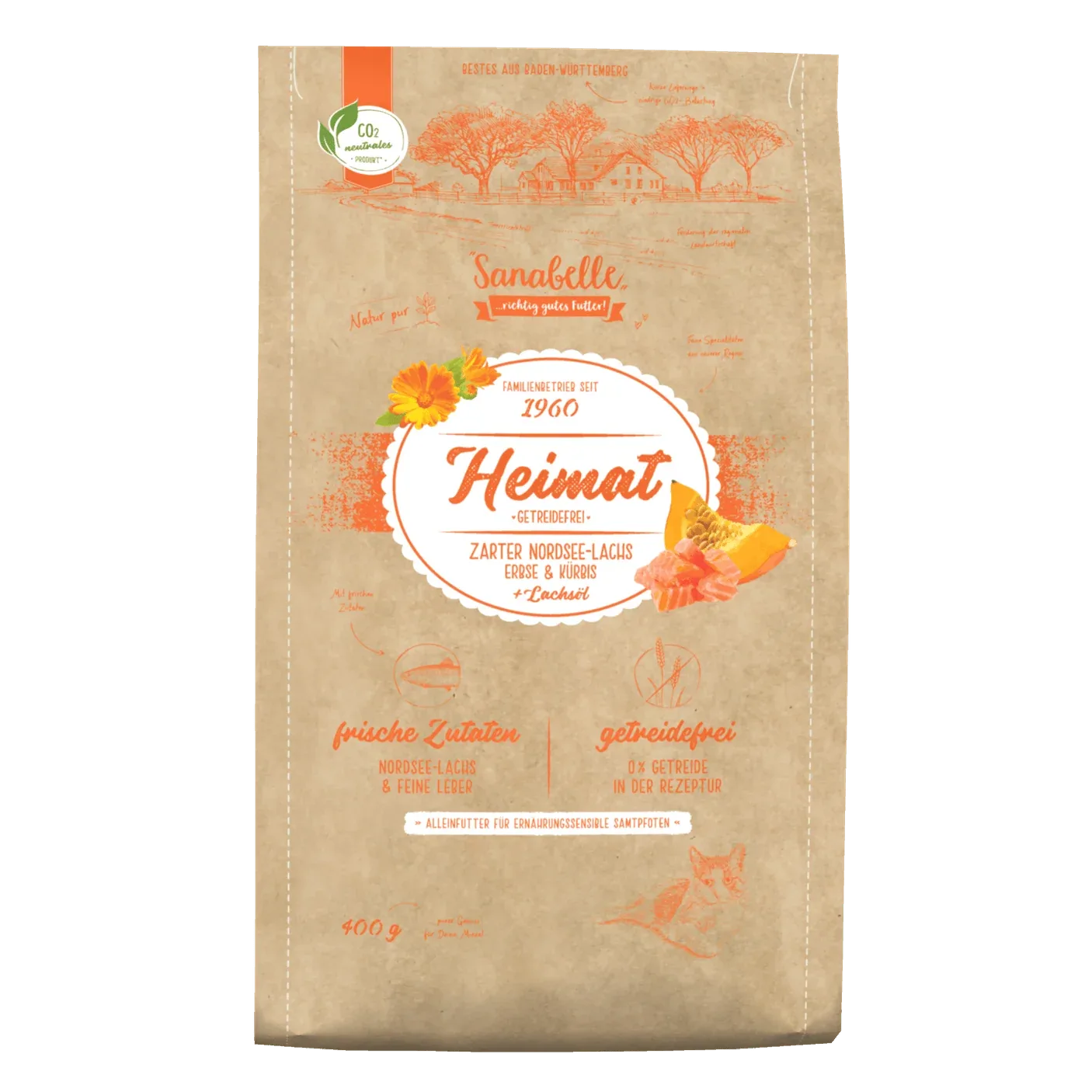 Sanabelle Heimat Getreidefrei Nordsee-Lachs