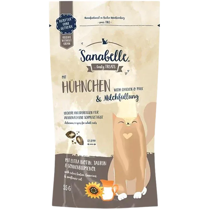 Sanabelle Knusperkissen Huhn & Milch 55 g
