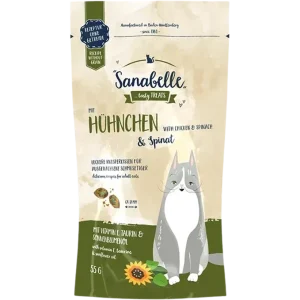 Sanabelle Knusperkissen Huhn & Spinat 55 g