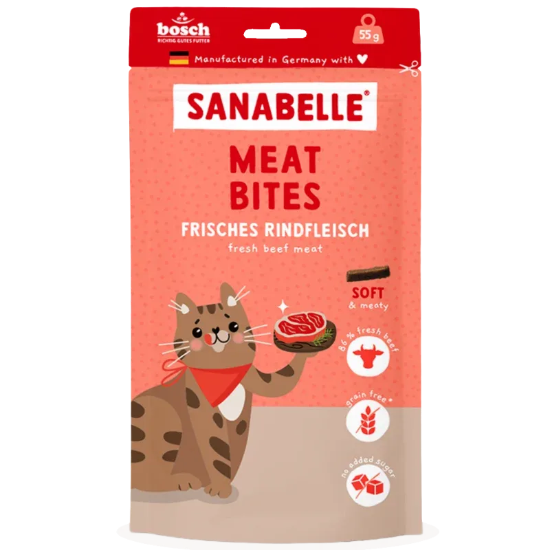 Sanabelle Meat Bites Frisches Rindfleisch 55 g