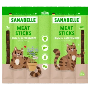 Sanabelle Meat Sticks Lamm & Katzenminze 35 g