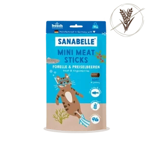 Sanabelle Mini Meat Sticks Forelle & Preiselbeeren