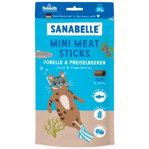 Sanabelle Mini Meat Sticks Forelle & Preiselbeeren 55 g