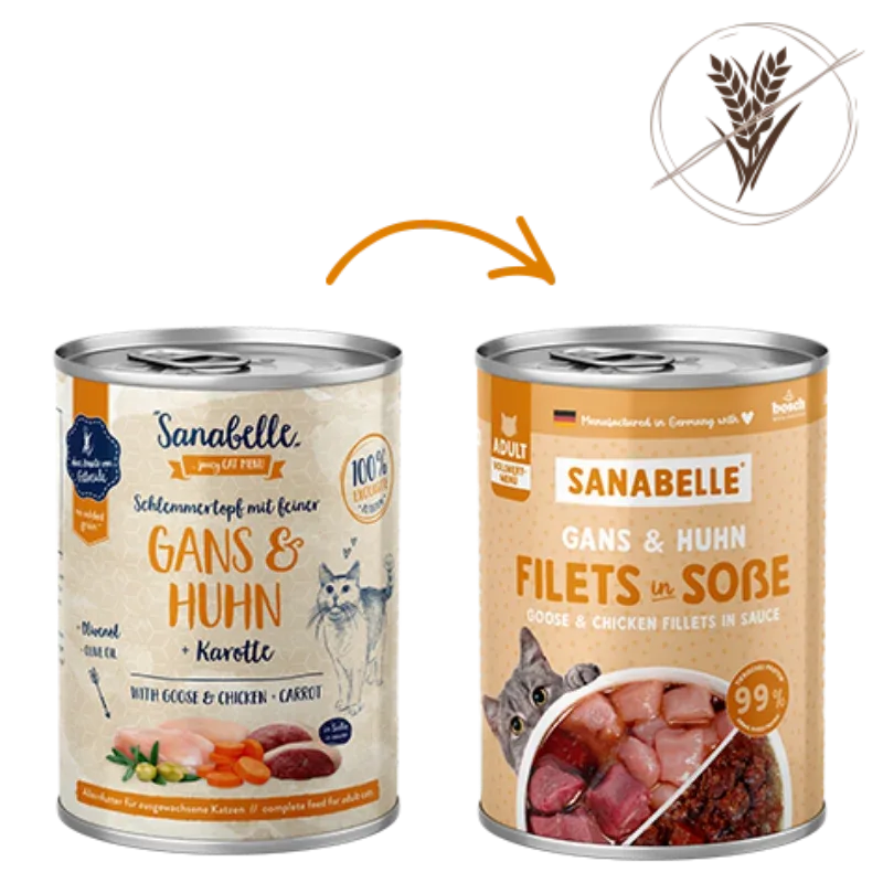 Sanabelle Nassfutter mit Gans & Huhn 380 g - Image 2