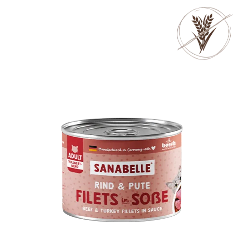 Sanabelle Nassfutter mit Rind & Pute 180 g