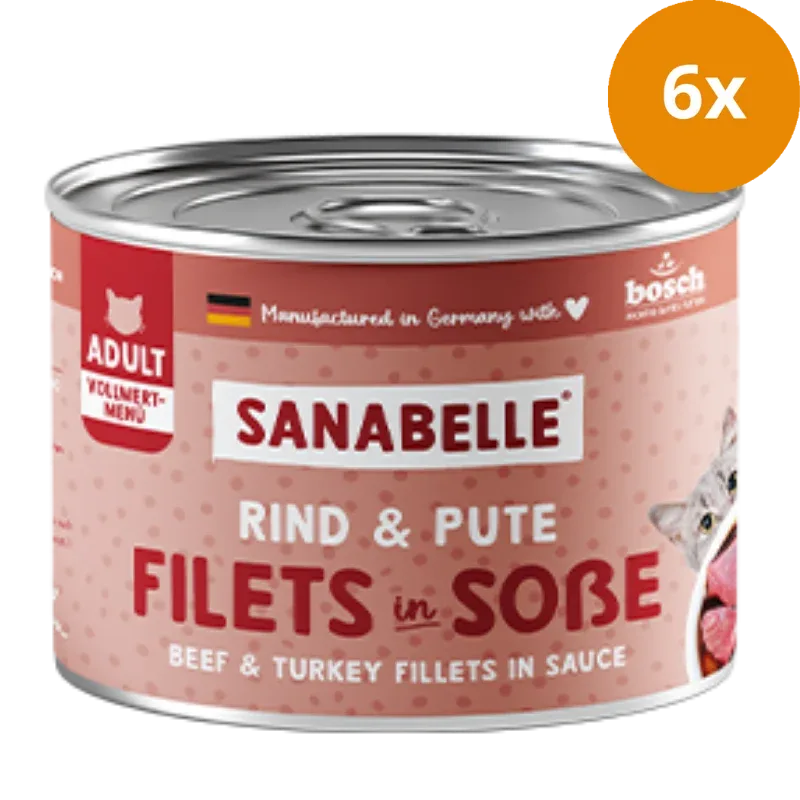 Sanabelle Nassfutter mit Rind & Pute 180 g - Image 2