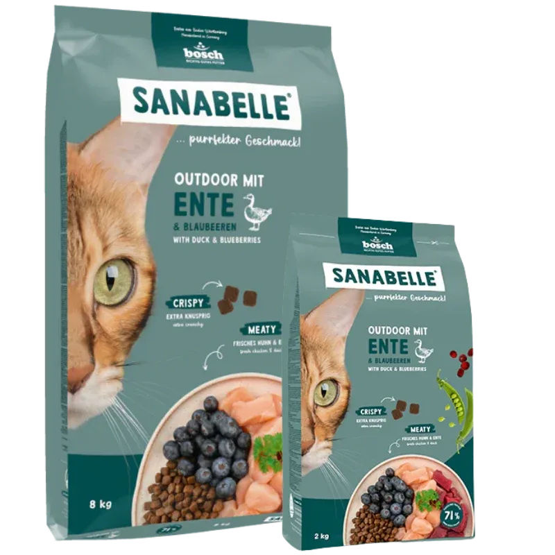 Sanabelle Outdoor Ente 8 kg + Sanabelle Outdoor Ente 2 kg