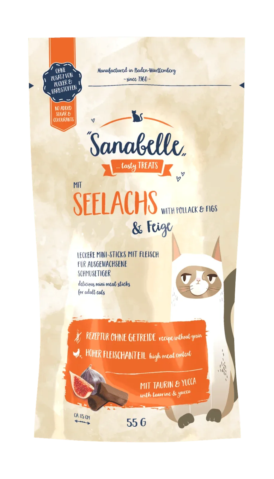 Sanabelle Snack mit Seelachs & Feige