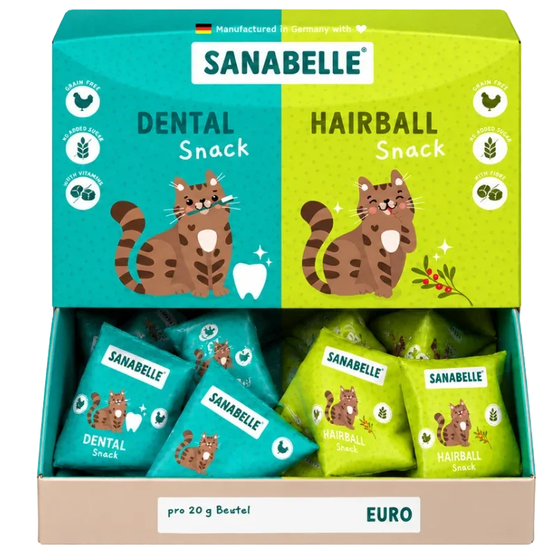 Sanabelle Snack Tetraeder Mix-Display Dental/Hairball