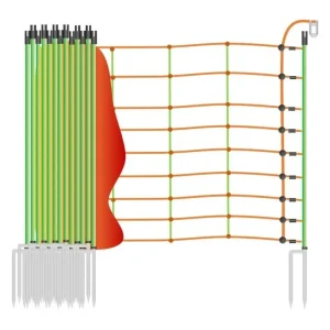 Schafnetz »Euronetz« Elektrozaun · 25m 2 Spitzen, 90cm - HaustierPro