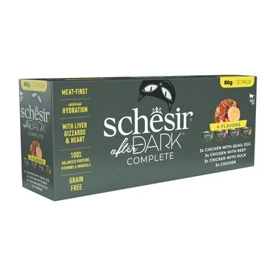 Schesir After Dark 12 x 80 g Mix: 4 Geschmacksrichtungen