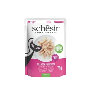 Schesir Complements in Jelly Huhn & Schinken 70g | DAS FUTTERHAUS