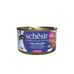 Schesir Complete Nutrition in Brühe Thunfisch & Rind 85g | DAS FUTTERHAUS