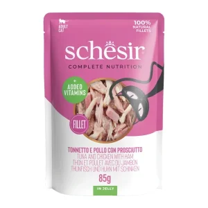 Schesir Complete Nutrition in Jelly Thunfisch + Huhn + Schinken 85g | DAS FUTTERHAUS