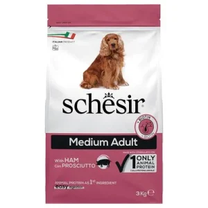 Schesir Dog Medium Adult mit Schinken