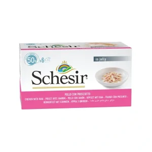 Schesir in Jelly Multipack Hühnerfilet & Schinken 300g | DAS FUTTERHAUS