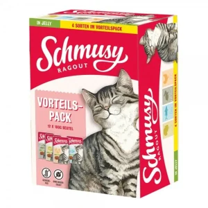 Schmusy Katzenfutter Ragout in Jelly Vorteilspack