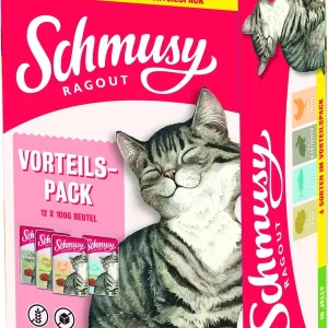 SCHMUSY Ragout in Jelly Huhn, Pute, Thunfisch, Kaninchen 1,2kg | DAS FUTTERHAUS