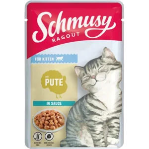 Schmusy Ragout in Sauce mit Pute für Kitten 100 g