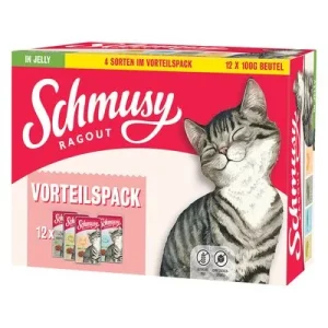 Schmusy Ragout Mixpaket in Jelly 12 x 100 g