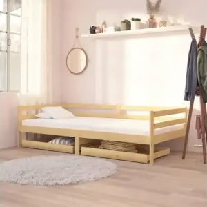 Schubladen für Tagesbett 2 Stk. Massivholz Kiefer - HaustierPro