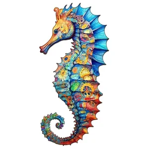 Seahorse 1 Naturholz Jigsaw Puzzle - HaustierPro