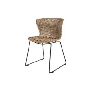 Set von 2 Rattanstühlen Wings braun Woood - 78cm - HaustierPro