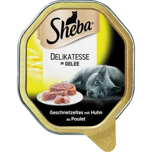Sheba Delikatesse in Gelee Geschnetzeltes mit Huhn 85 g