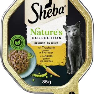 Sheba Nature's Collection in Sauce mit Truthahn garniert mit Karotten 85g | DAS FUTTERHAUS
