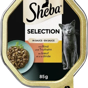 Sheba Selection in Sauce mit Rind und Truthahn 85g | DAS FUTTERHAUS