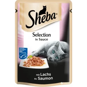 Sheba Zarte Streifen mit Lachs 85 g
