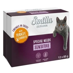 Smilla Frischebeutel Adult Sensitive Häppchen in Sauce mit Gemüse