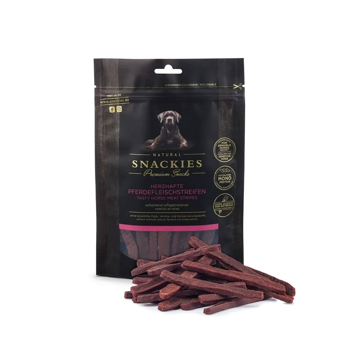 Snackies Herzhafte Pferdefleisch Snacks – Getreidefrei & Gesund für Hunde - Image 2