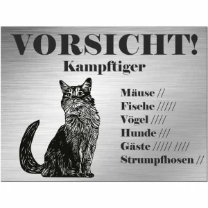 Somalische Katze - Schild bedruckt - Spruch - Deko Geschenkidee mit persönlicher Gravur - HaustierPro