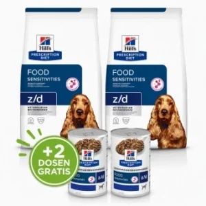 Spar-Set - Hill's Prescription Diet z/d Food Sensitivities Trockenfutter für Hunde