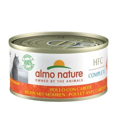 Sparpaket Almo Nature HFC Complete 24 x 70 g Huhn mit Karotte