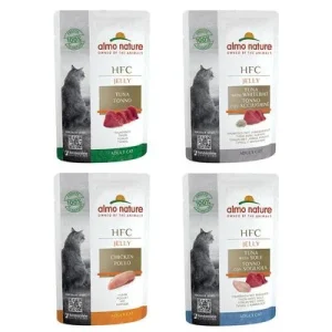 Sparpaket Almo Nature HFC Jelly Pouch 24 x 55 g Mixpaket (4 Sorten)