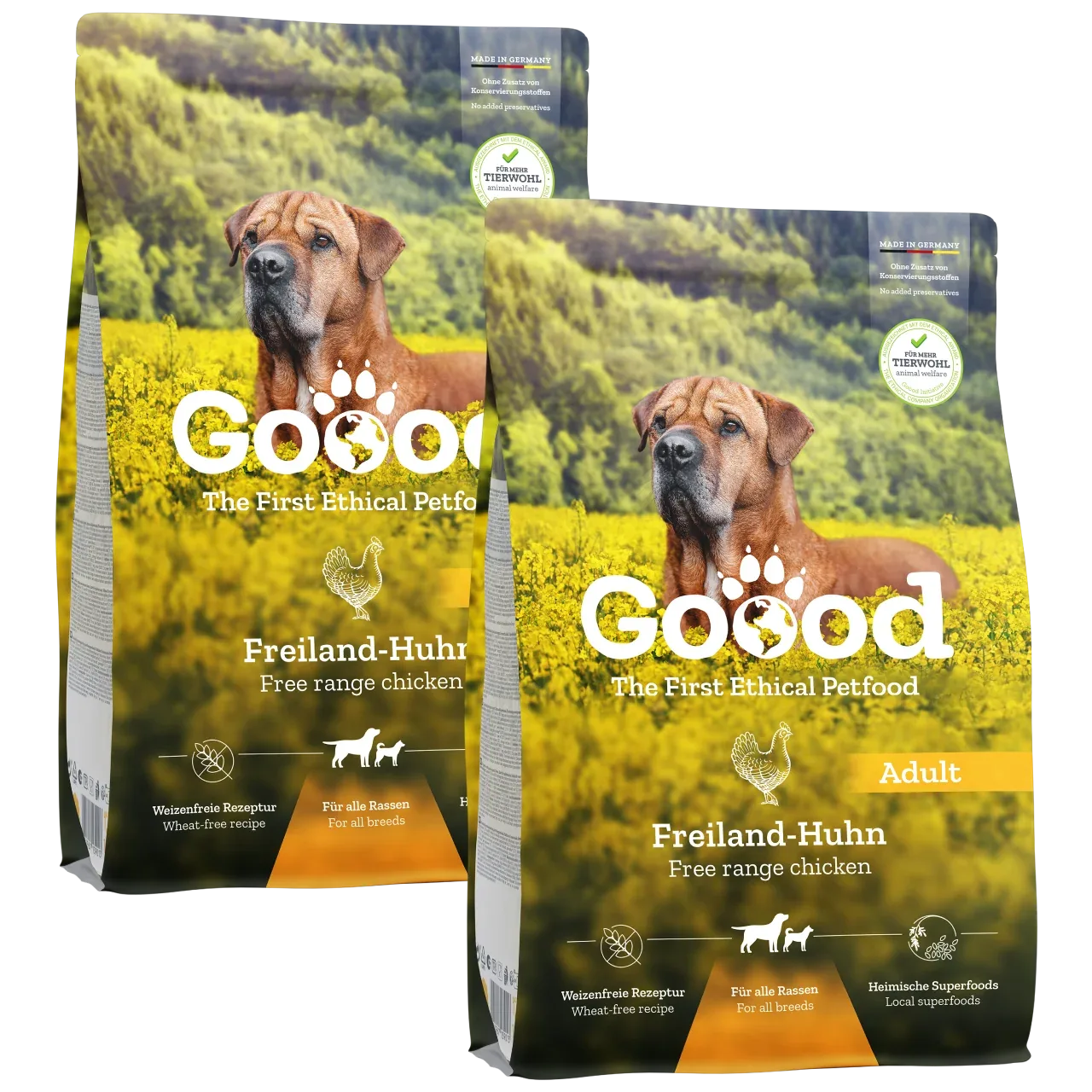 Sparpaket Goood Adult Freilandhuhn 2 x 10 kg