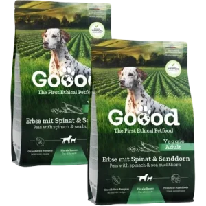 Sparpaket Goood Dog Adult Veggie Erbse mit Spinat und Sanddorn 2 x 10 kg