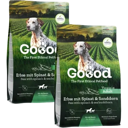 Sparpaket Goood Dog Adult Veggie Erbse mit Spinat und Sanddorn 2 x 10 kg