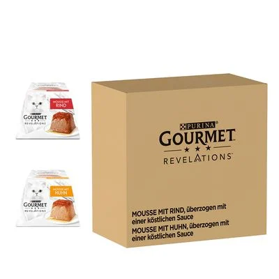 Sparpaket Gourmet Revelations Mousse 48 x 57 g Rind und Huhn