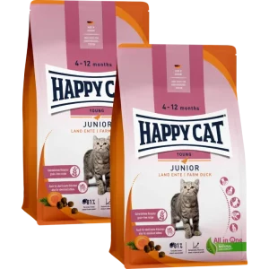 Sparpaket Happy Cat Junior Land Ente 2 x 4 kg
