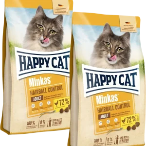 Sparpaket Happy Cat Minkas Hairball Control Geflügel 2 x 10 kg