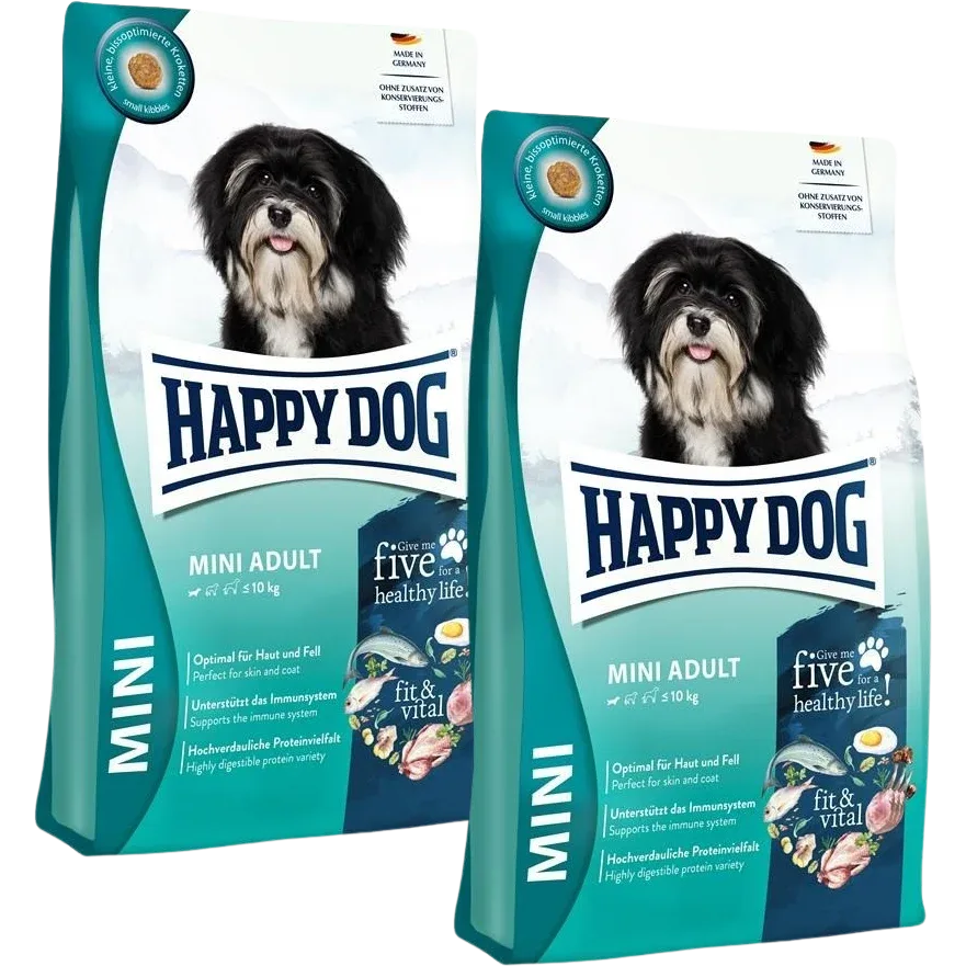 Sparpaket Happy Dog Fit & Vital Mini Adult 2 x 10 kg