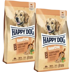 Sparpaket Happy Dog NaturCroq Flocken Mixer 2 x 10 kg