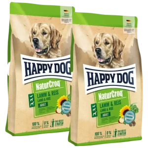 Sparpaket Happy Dog NaturCroq Lamm & Reis 2 x 15 kg