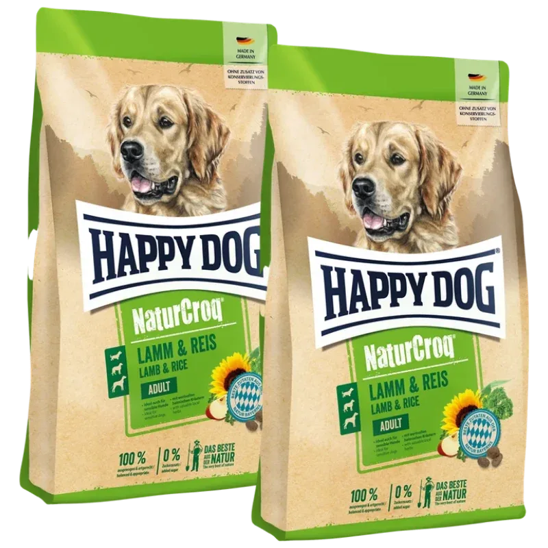 Sparpaket Happy Dog NaturCroq Lamm & Reis 2 x 15 kg