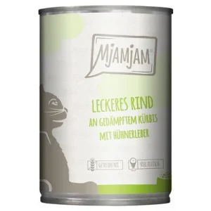 MjAMjAM 6 x 400 g leckeres Rind an gedämpftem Kürbis